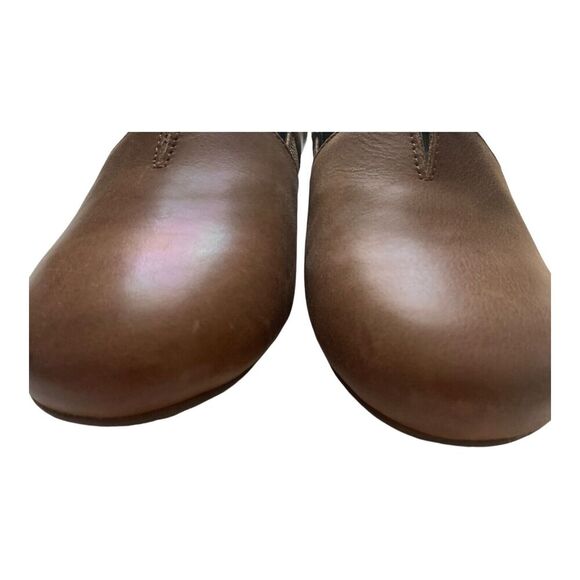 Women's BORN Sebra Slip On Shoes Size 6.5 US Soft Leather Camel Brown Stretch - Picture 5 of 10